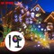 16 Pattern Outdoor Christmas Projector Laser Light Snow Landscape.